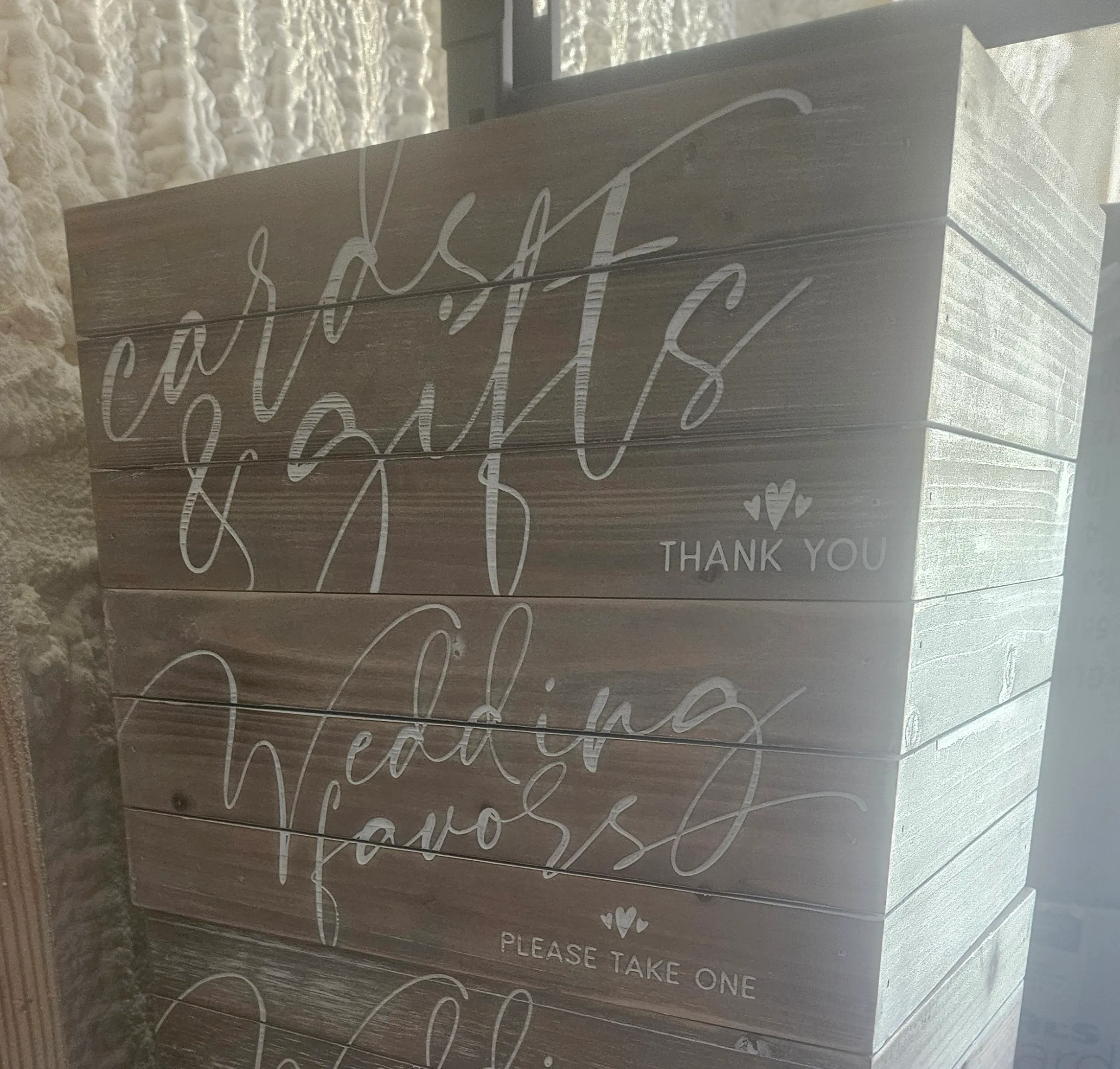 Wedding Favors - Cards & Gifts Wood Crate