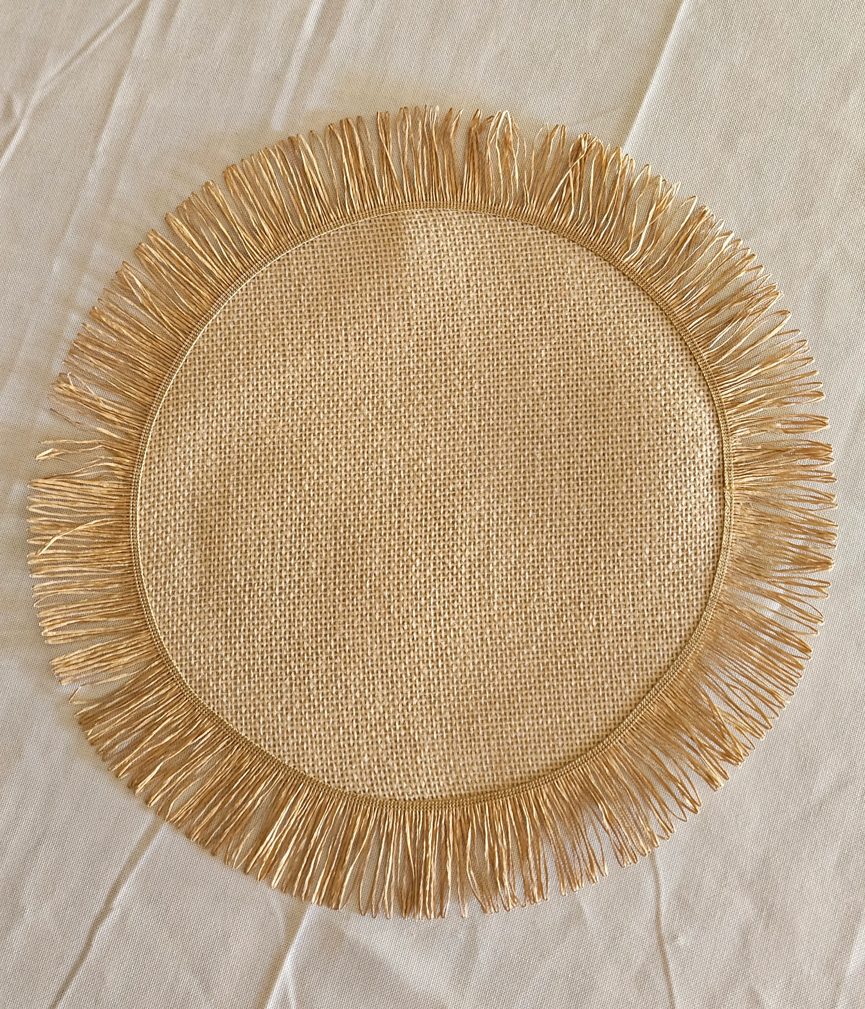 Jute Fringe Placemats - 16in