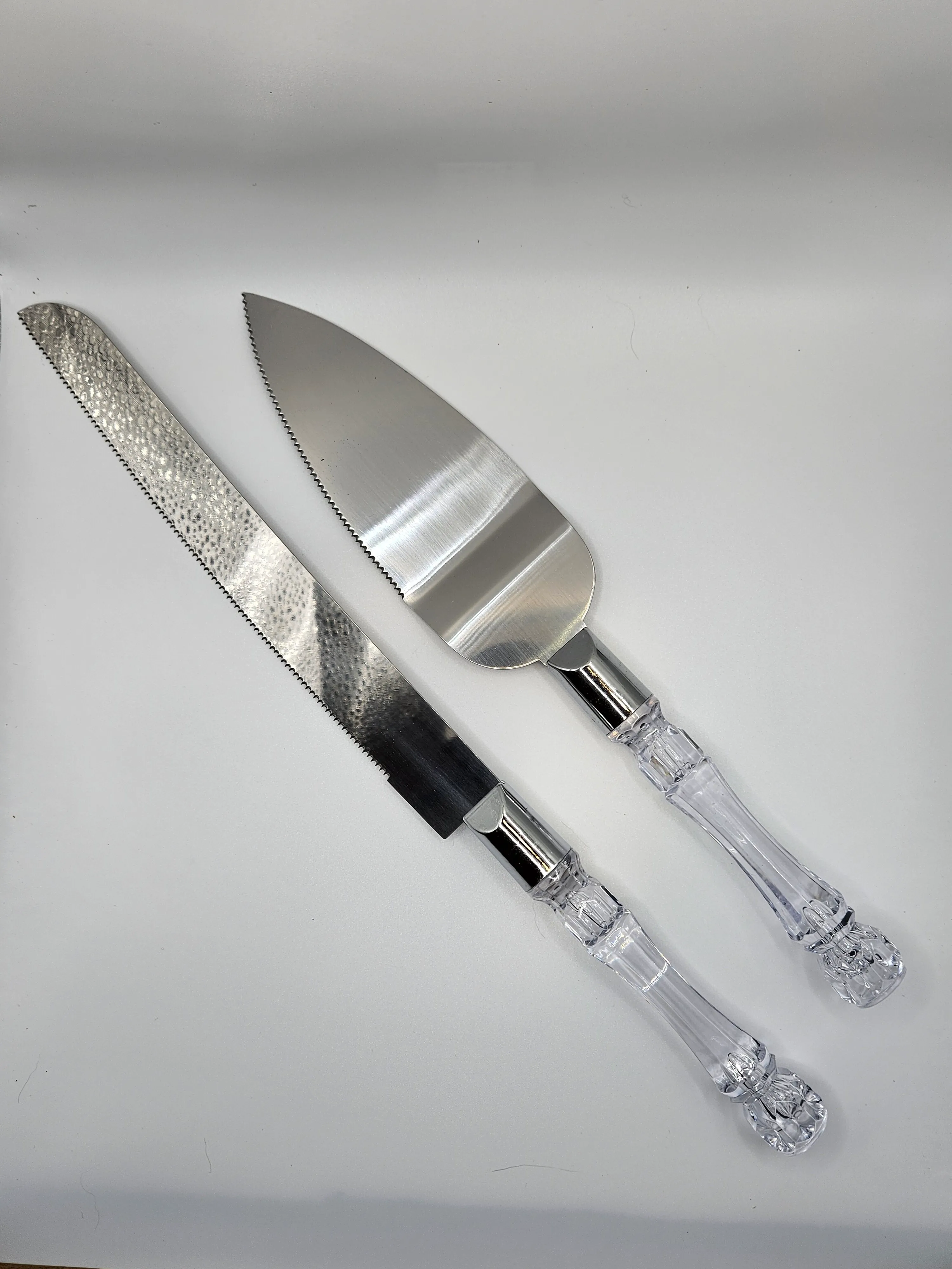 Cake Cutting and Serving Set - Silver