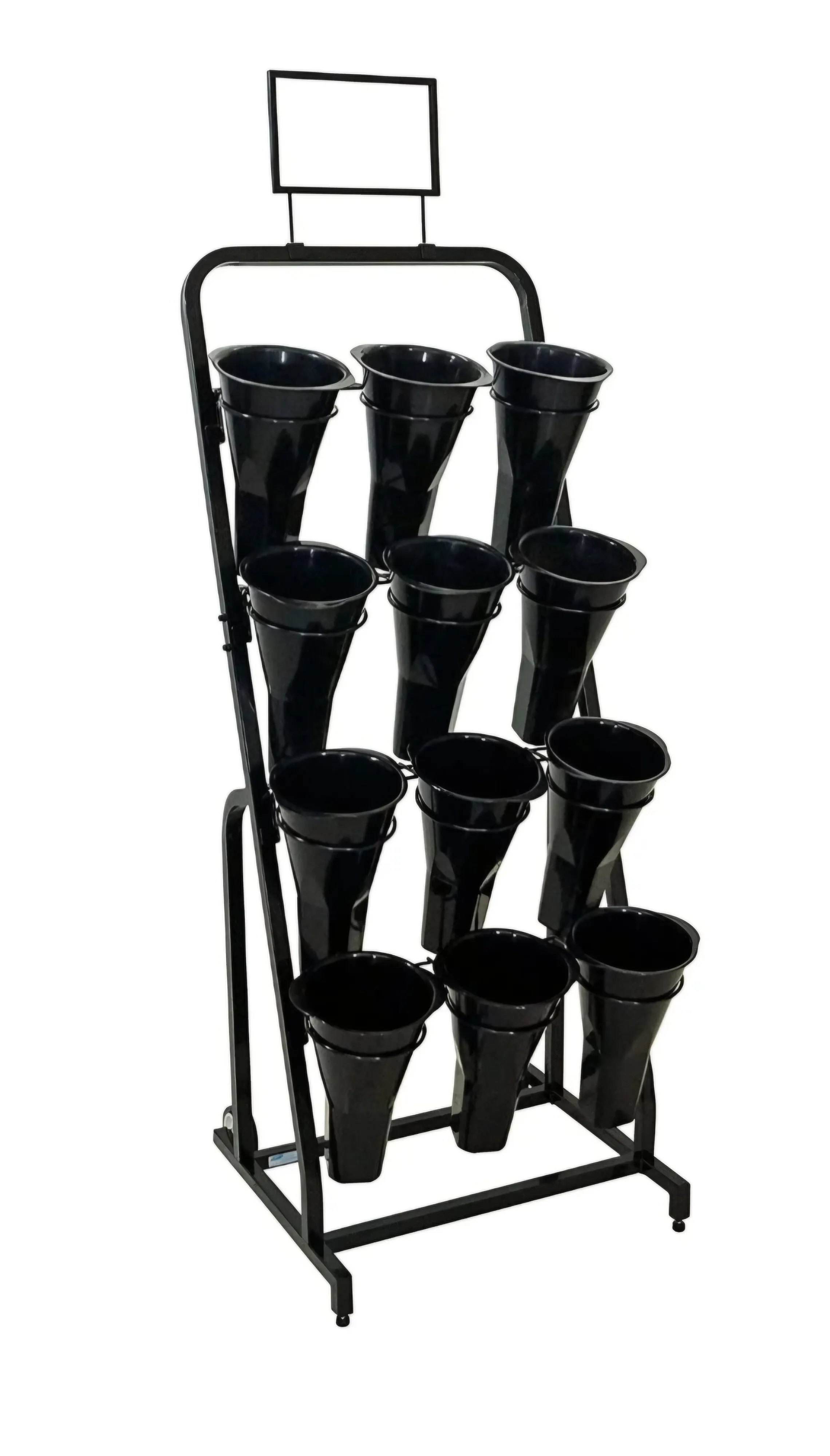 Floral Stand - 12 Buckets - Black