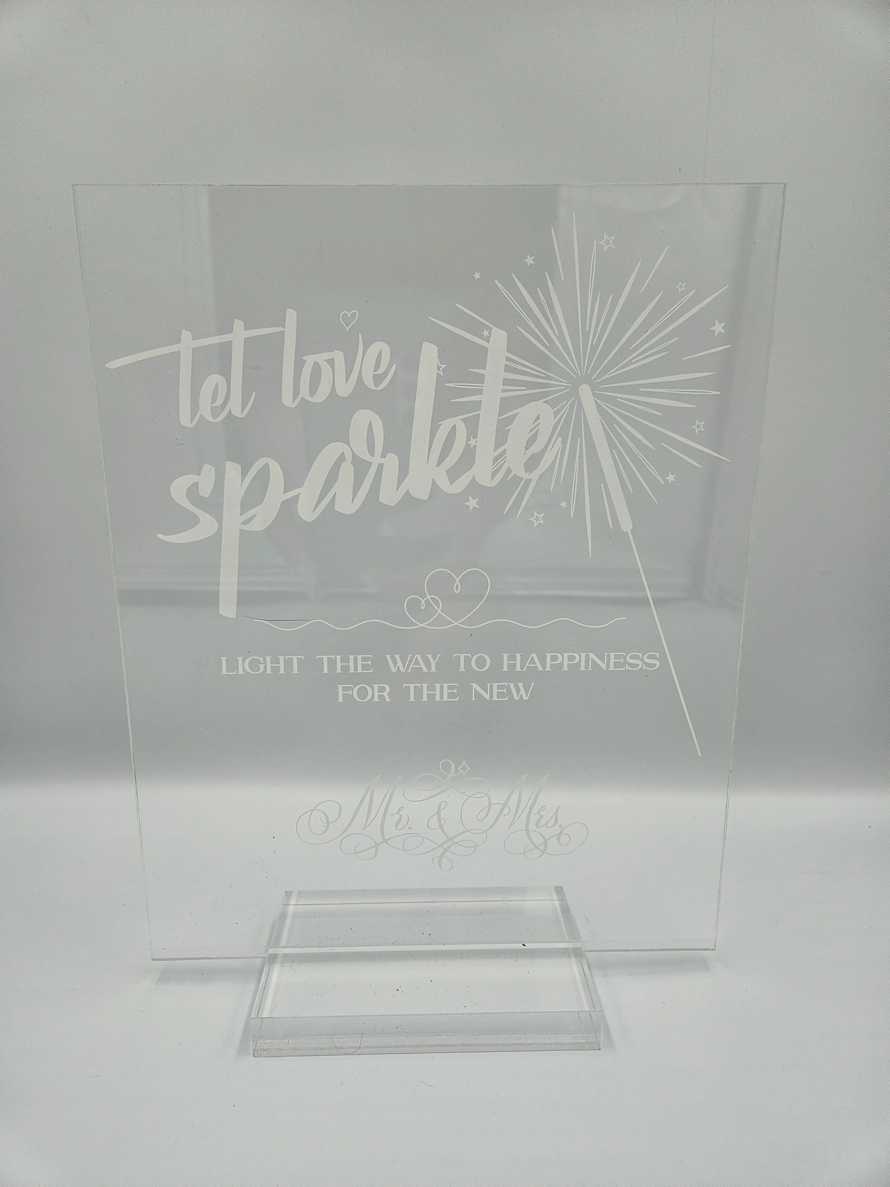Sparkle Acrylic Sign