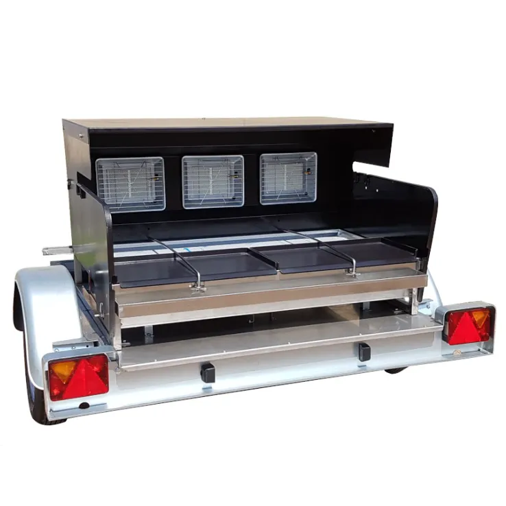 Remorque tournebroche