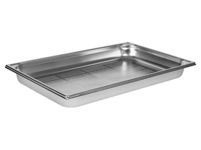 Bac gastro inox perforé 1/1 Hauteur 5cm