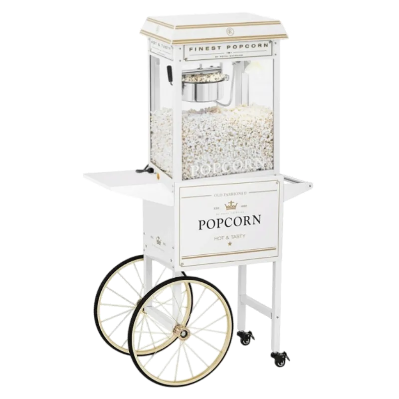 Machine à pop corn blanche