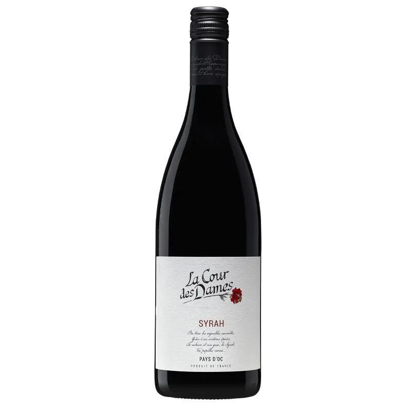 VIN ROUGE LA COUR DES DAMES SYRAH - carton de 6