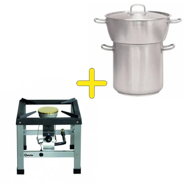 Brûleur à gaz avec couscoussier