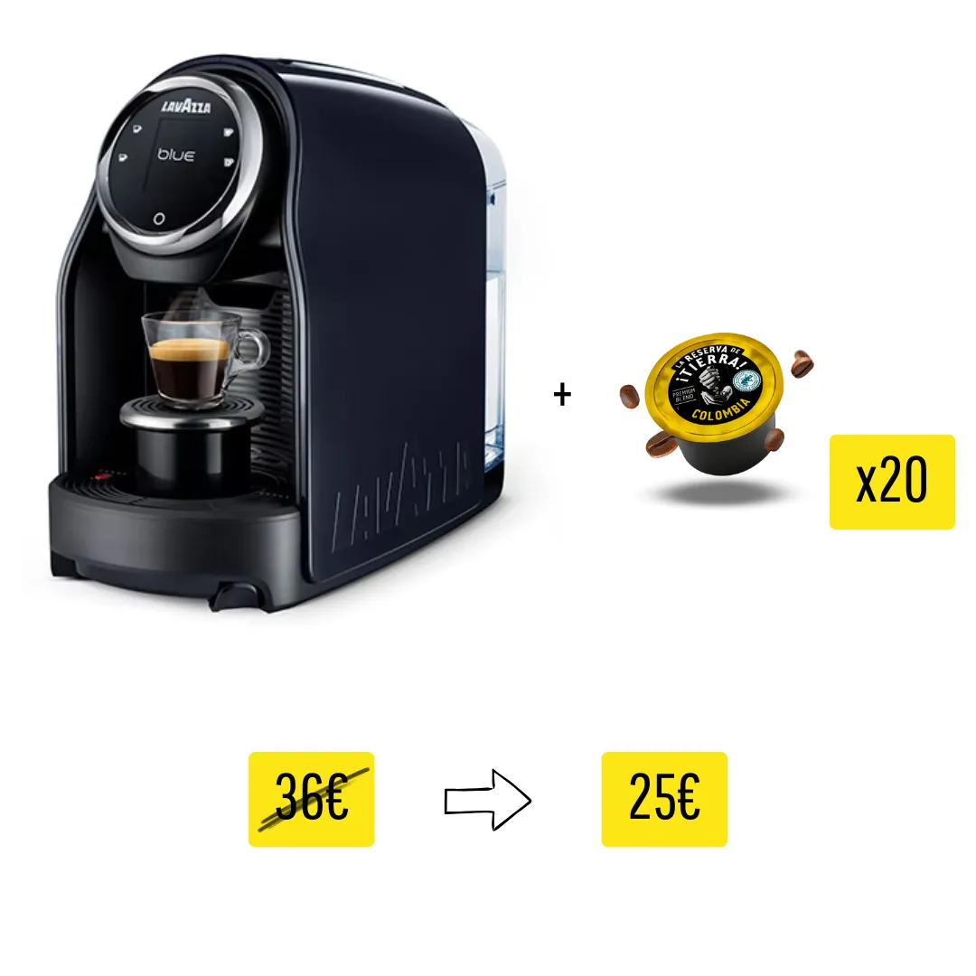 Machine LAVAZZA + 20 CAPSULES