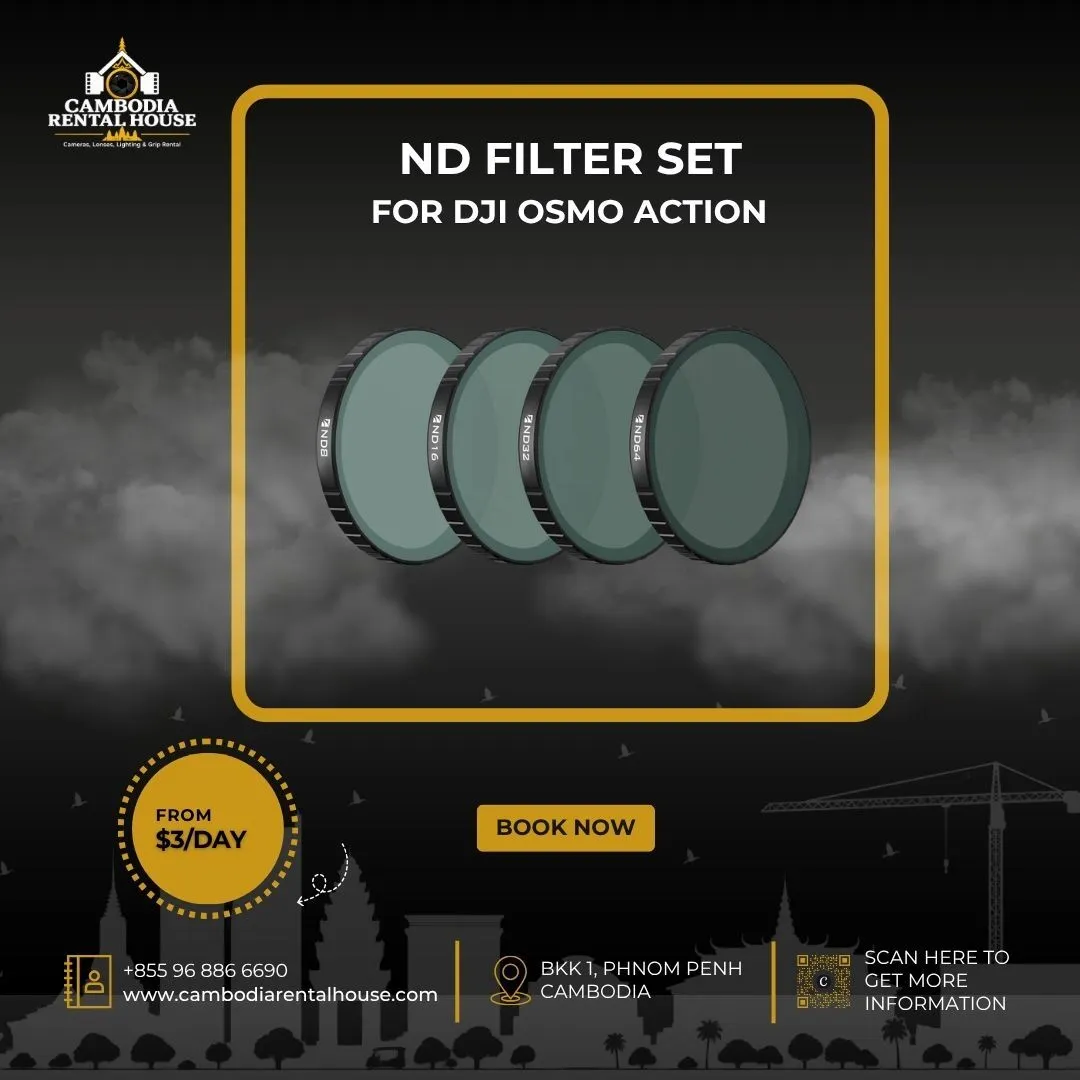 DJI Osmo Action ND Filter Set – ND8/16/32/64