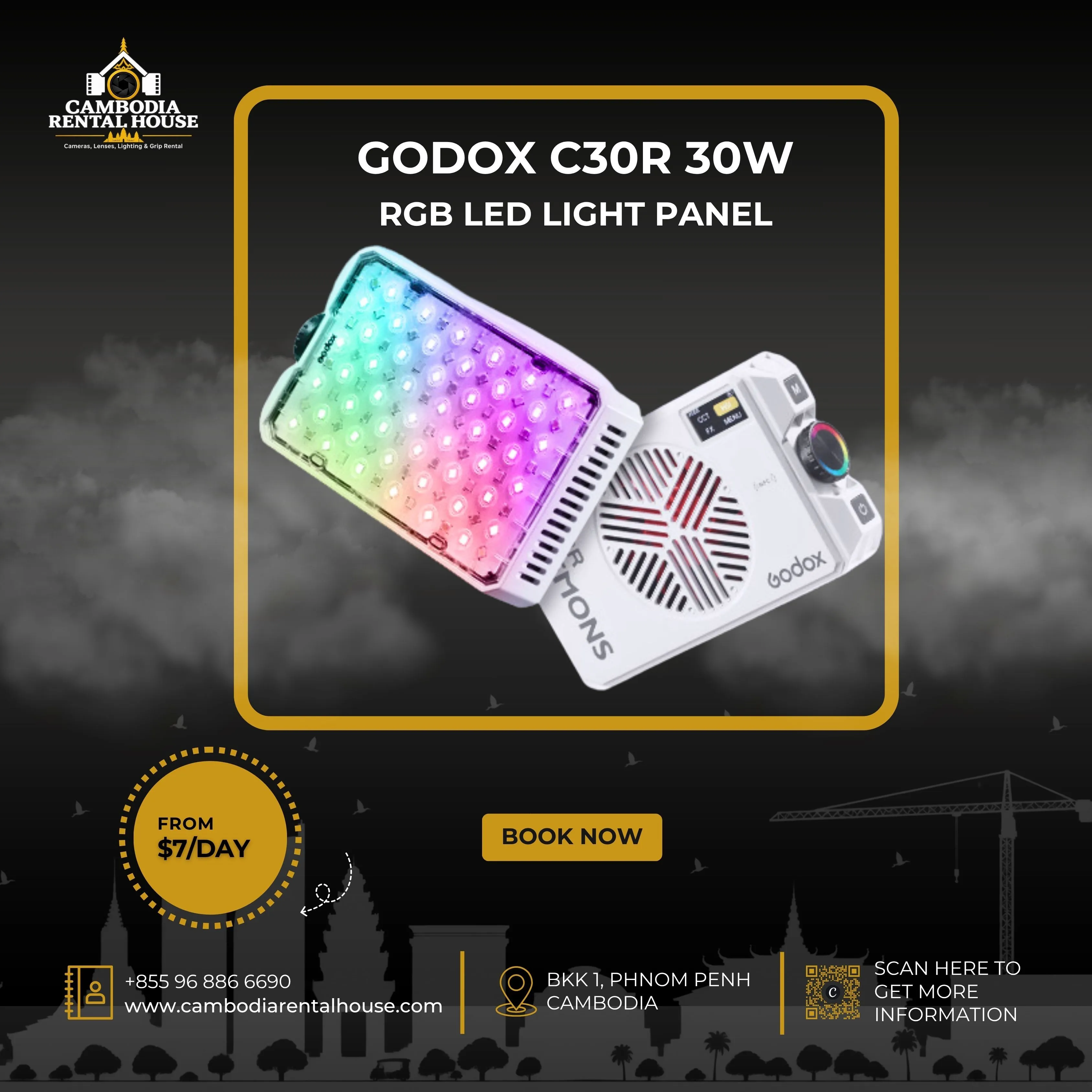 Godox Litemons C30R 30W RGB LED Light Panel