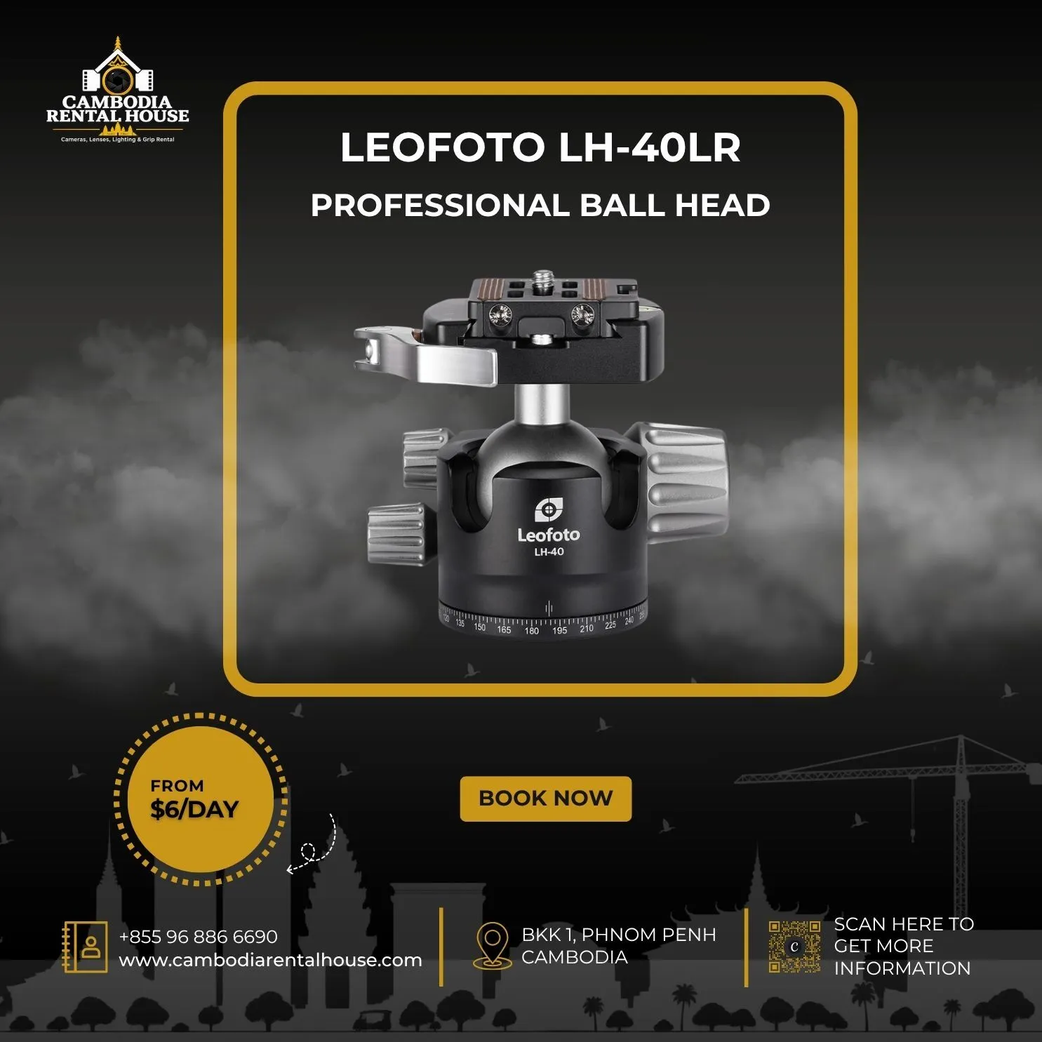 Leofoto LH-40LR Professional Ball Head