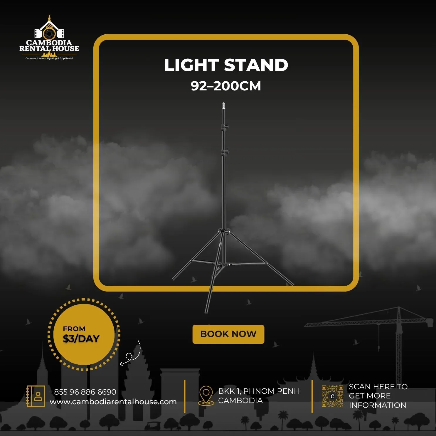 Light Stand 92–200cm