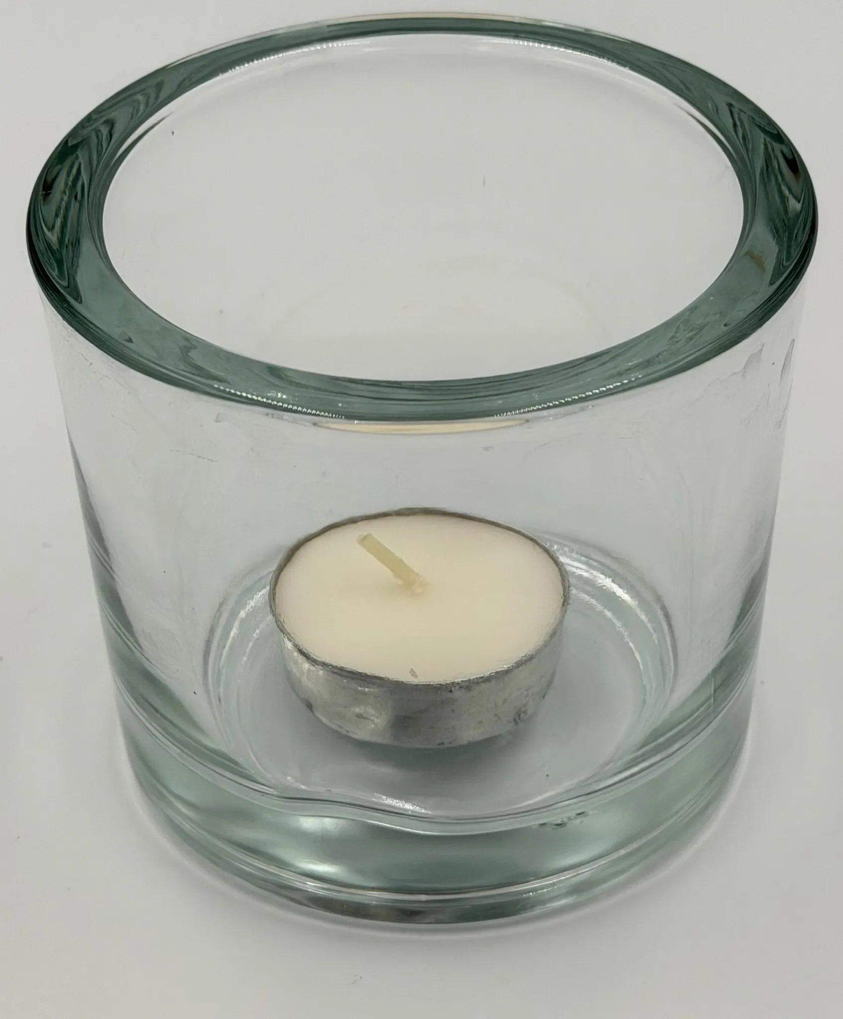 Thick Rim Glass Tealight Holder