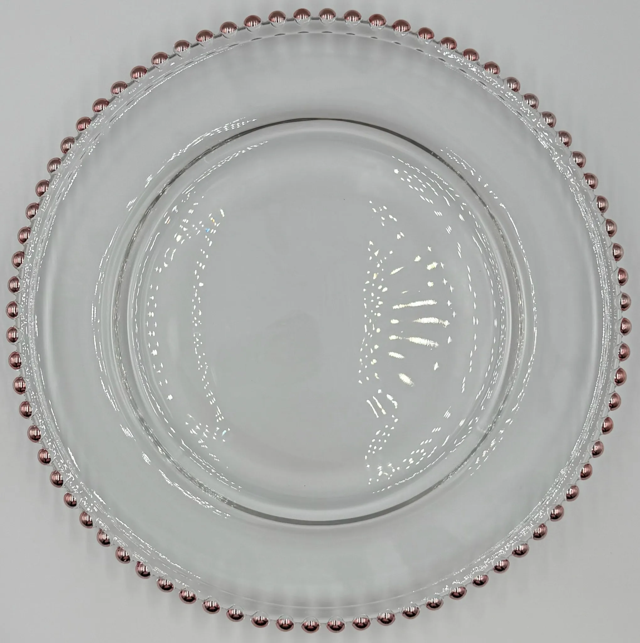 13" Round Glass Charger Plate