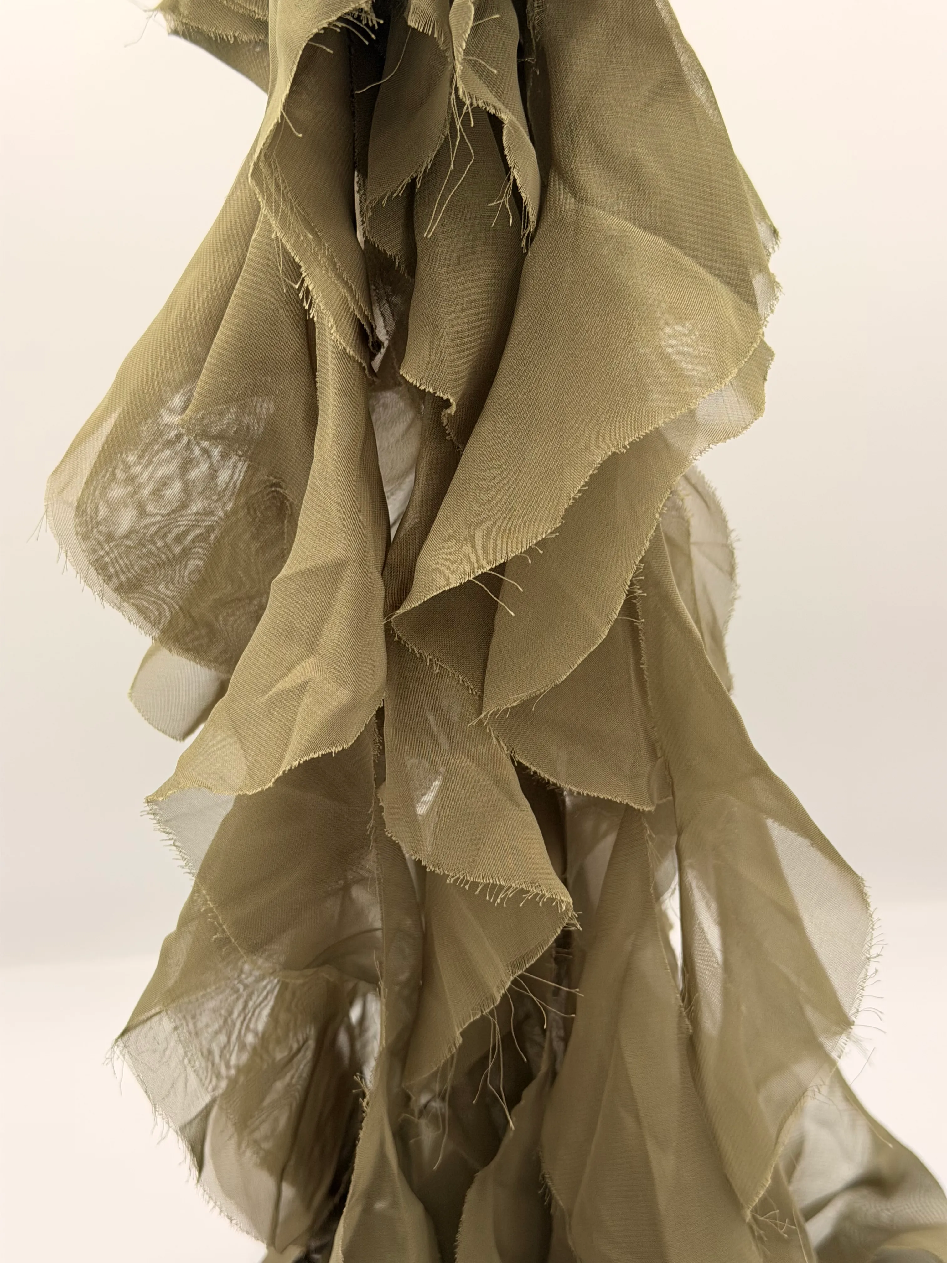 Olive Green Waterfall Swag