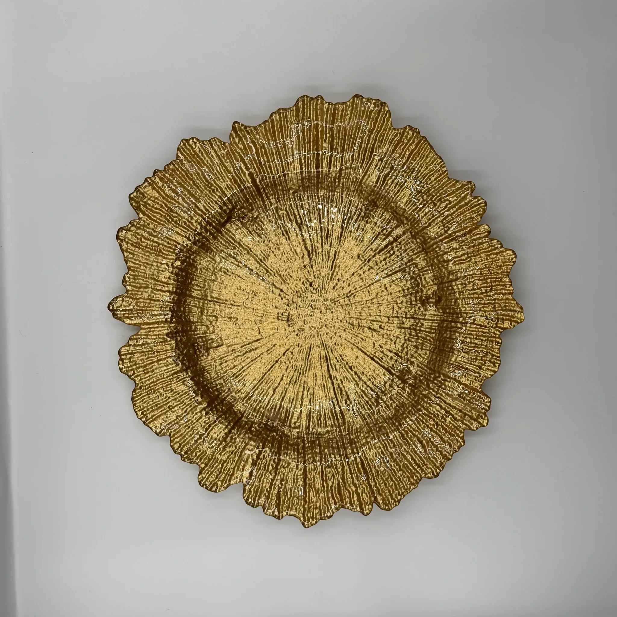 Gold Textured Charger Plate