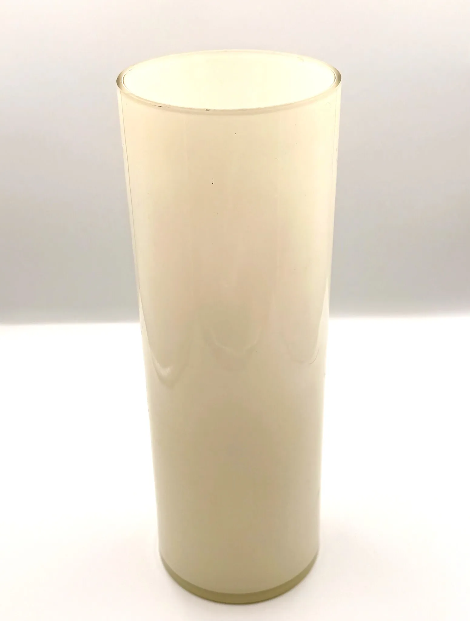 Tall White Straight Vase