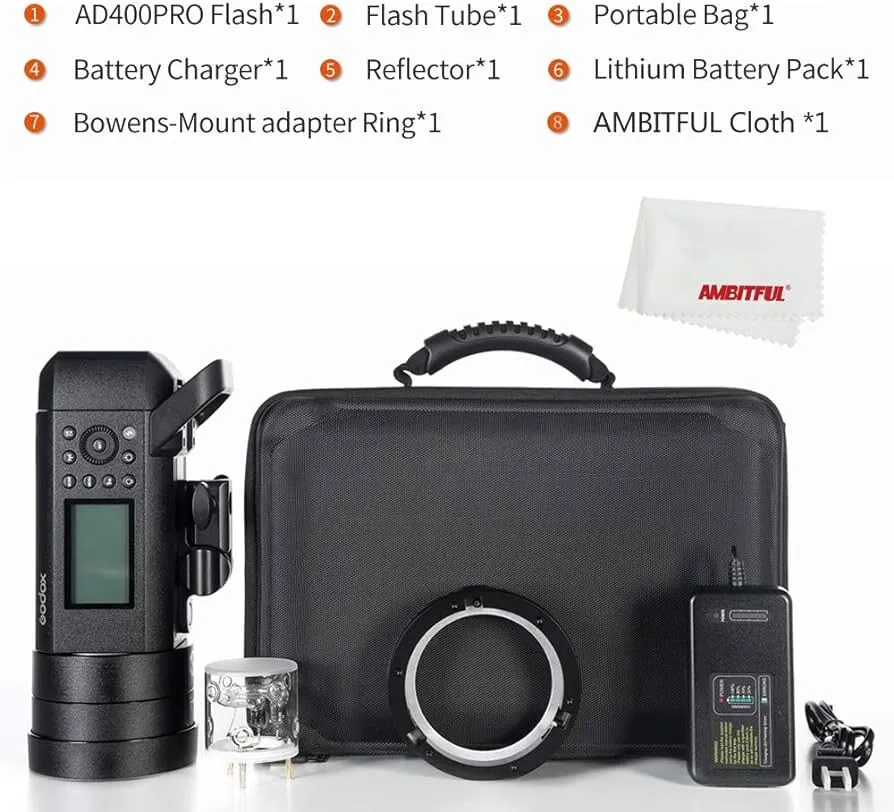 Godox AD400Pro Witstro All-in-One Outdoor Flash