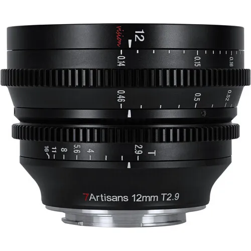 7artisans Photoelectric APS-C 12mm T2.9 Vision Cine Lens (MF)(Canon RF)