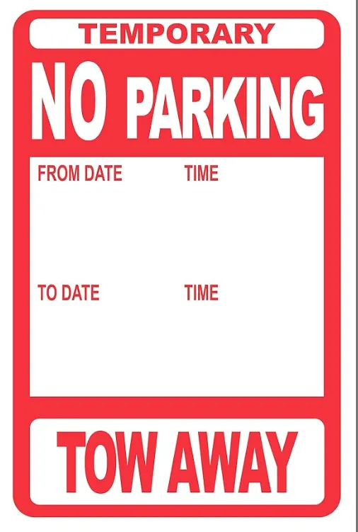 No Parking Signs