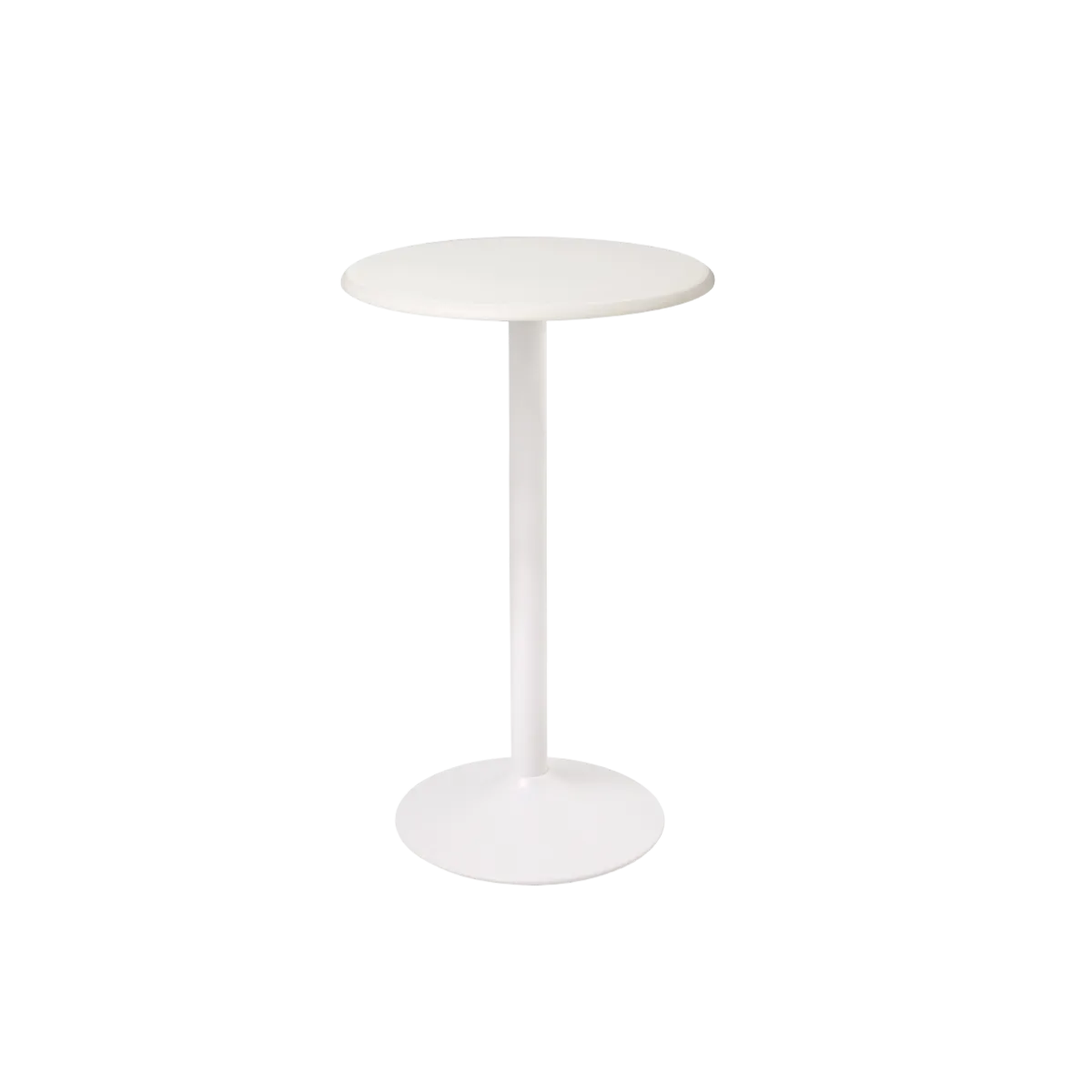 30" Bar Height Table, White Resin