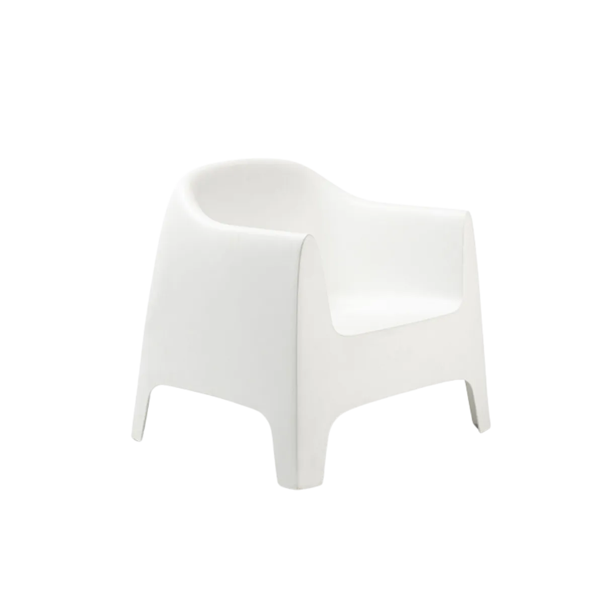 Lounger - Indoor/Outdoor solid resin, white
