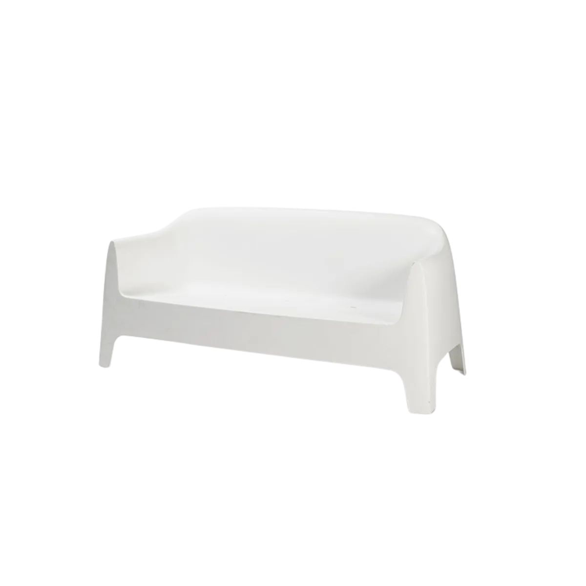 Sofa - Indoor/Outdoor solid resin, white
