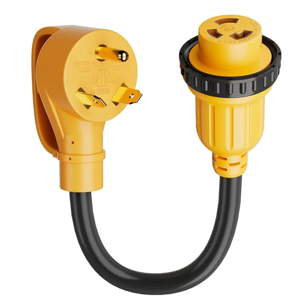 Adapter Cord - 50 Amp California male to L5-30R female - 1.5'