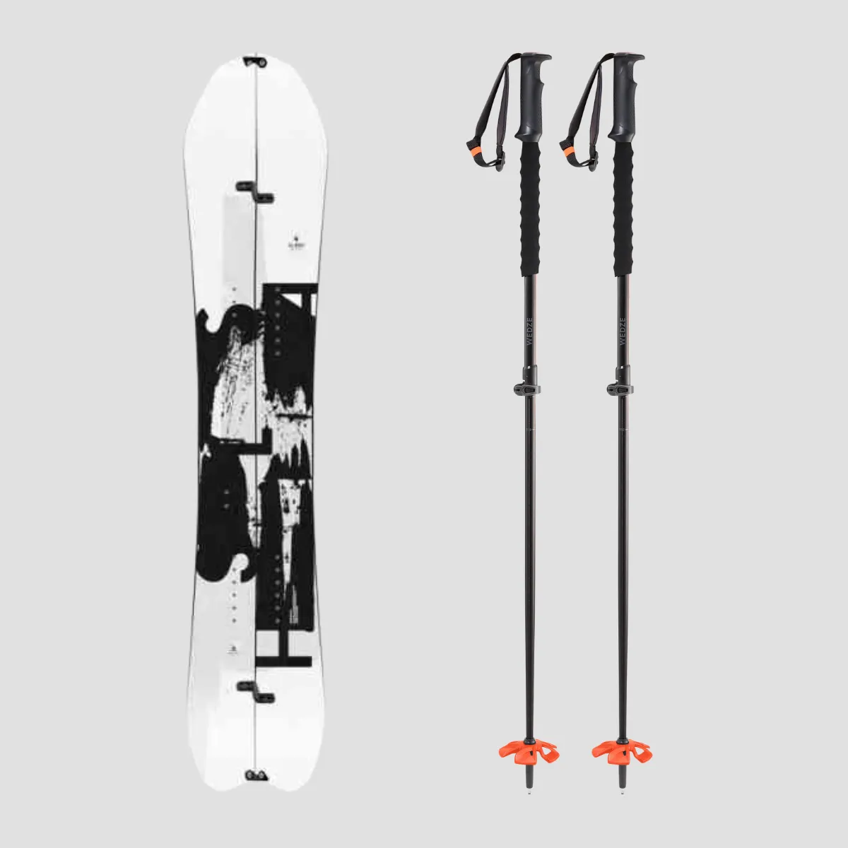 Splitboard  + Bastones 