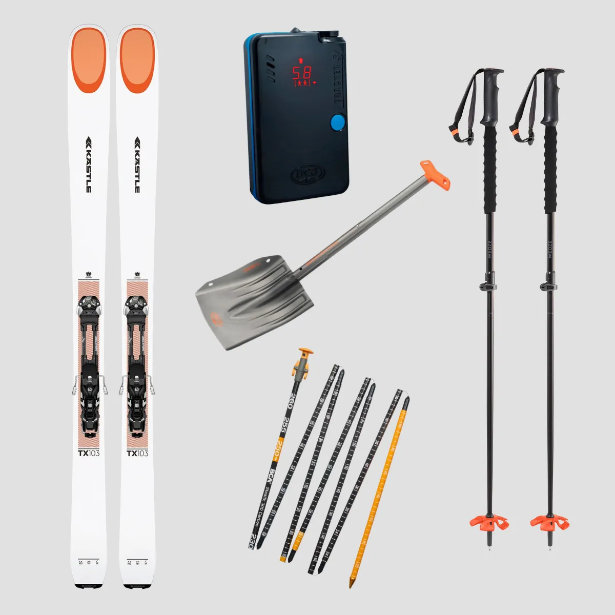 Equipo de Rando + Bastones + Seguridad (150cm-170cm)