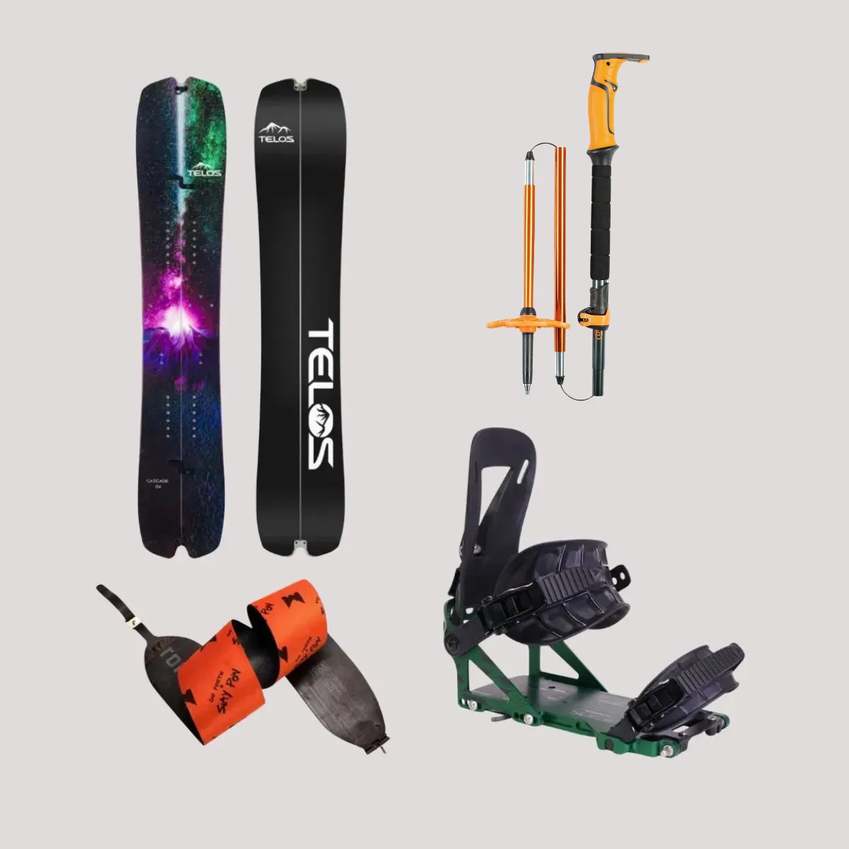 Splitboard  + Bastones 