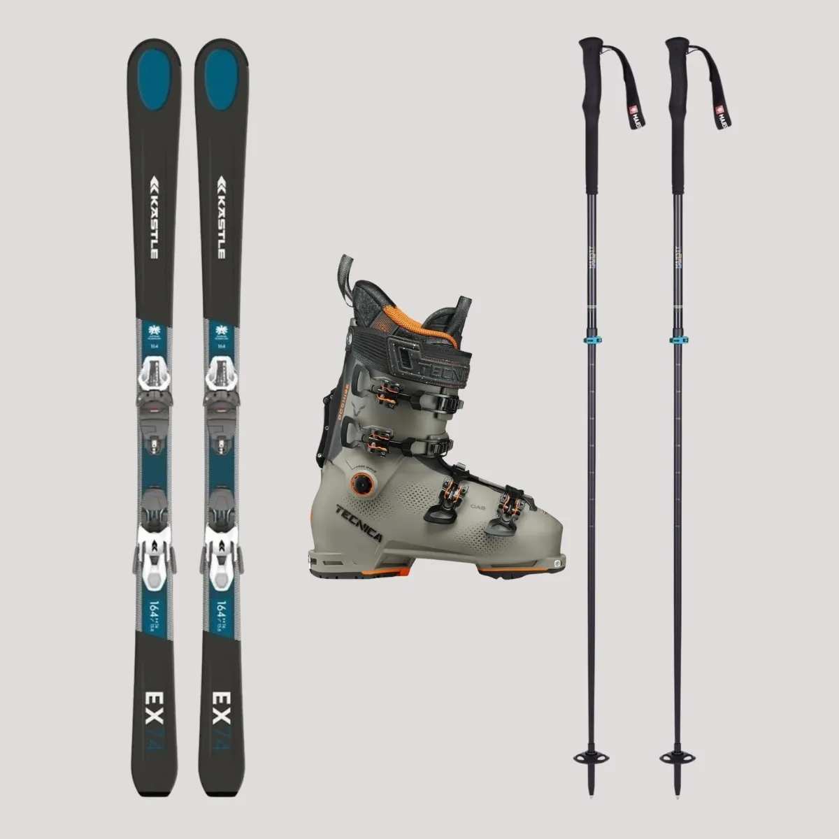 Skis Pista / All Mountain + Bastones + Botas (26.5 - 29.5)