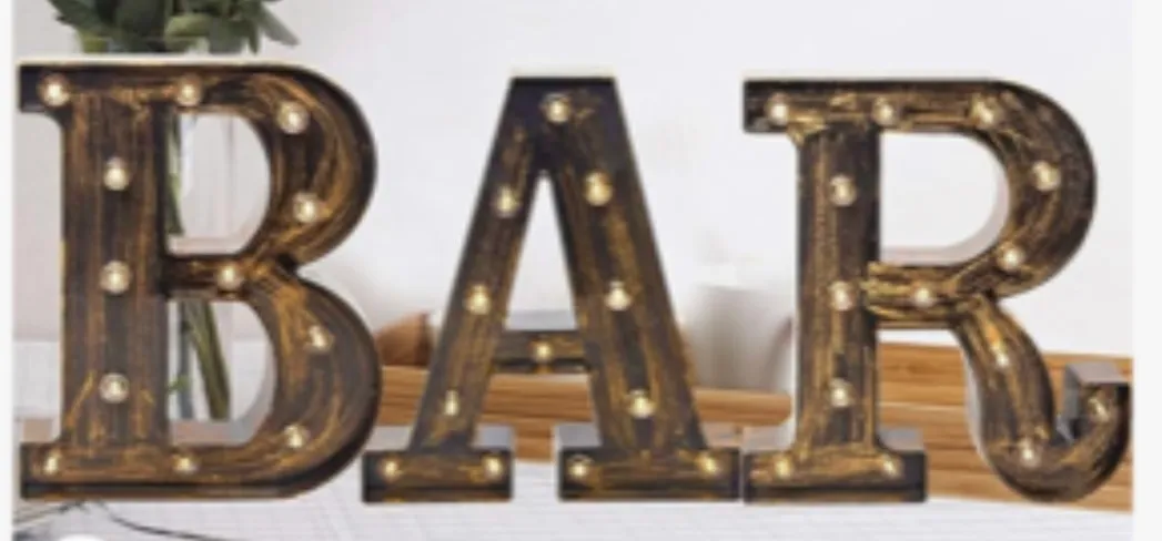 Bar Letters