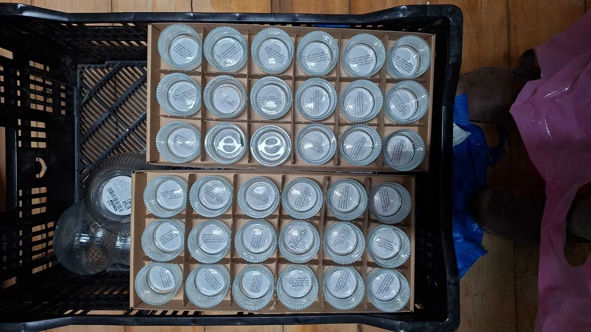 פמוטי זכוכית קטנים אישיים