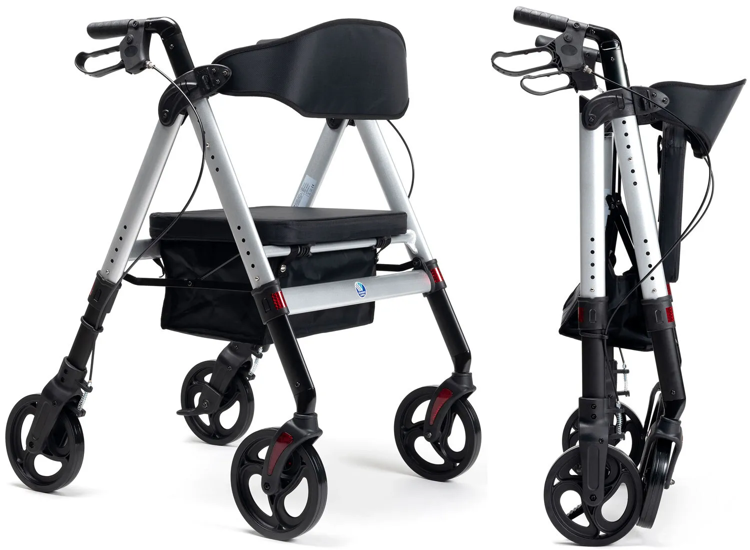 Faltbarer XL-Schwerlast-Rollator