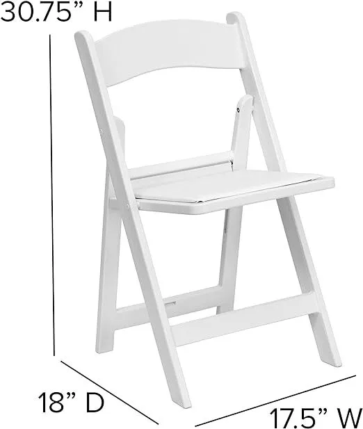 Chair Folding White Windsor