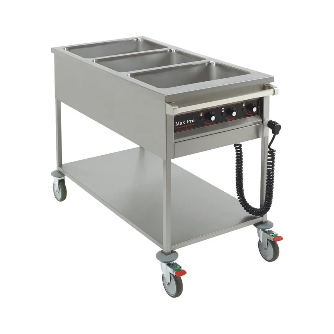 Bain-marie wagen 3/1 GN
