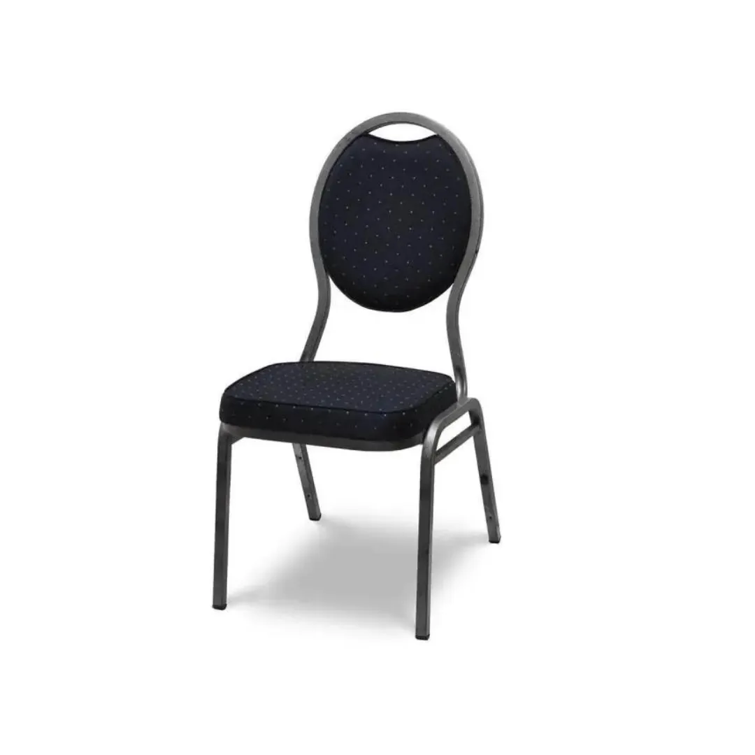 Aluminium frame zwarte stoel