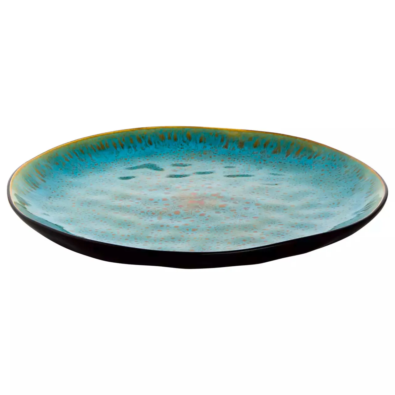 Bord Lotus 28 cm Stoneware Turquoise