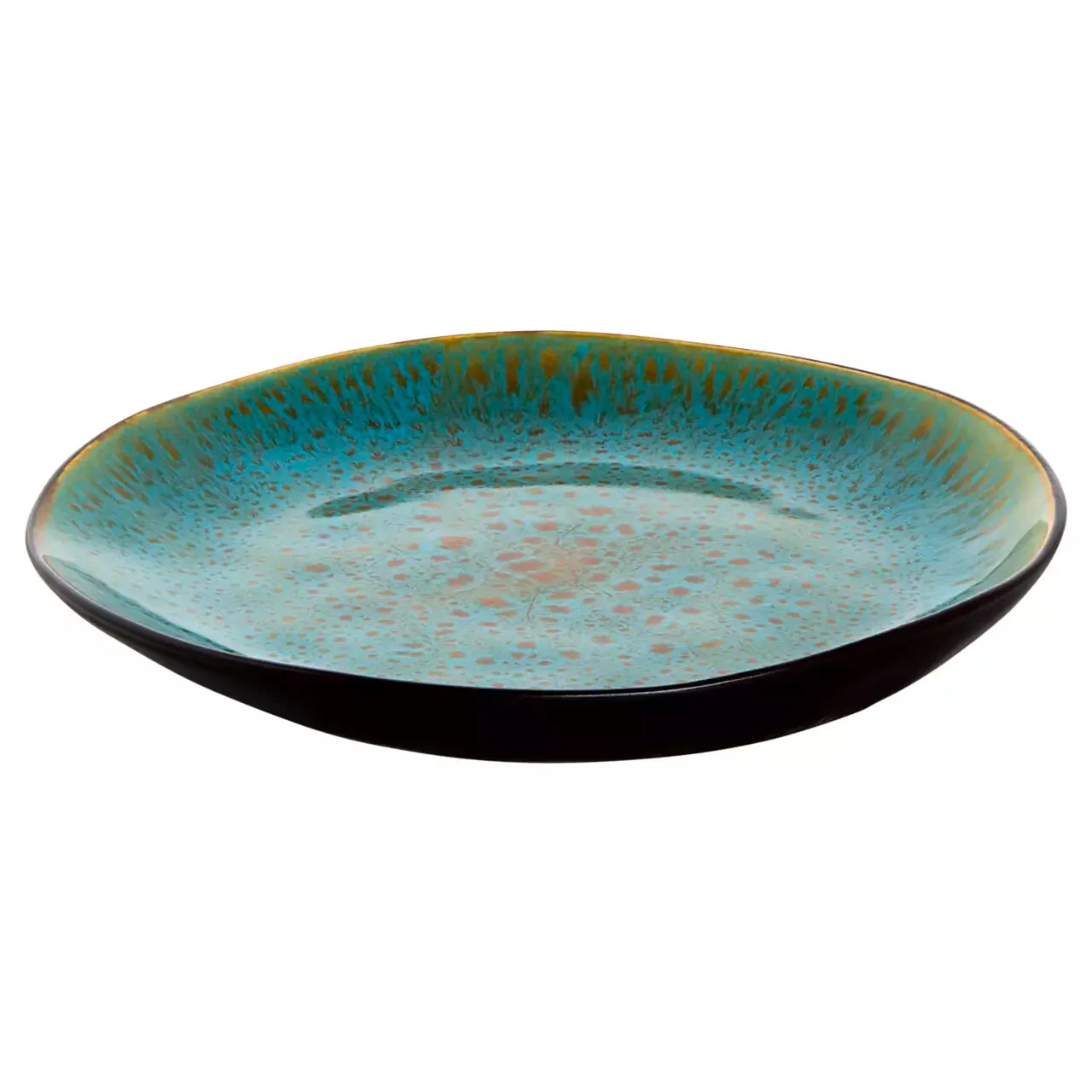 Bord Lotus 20 cm Stoneware Turquoise