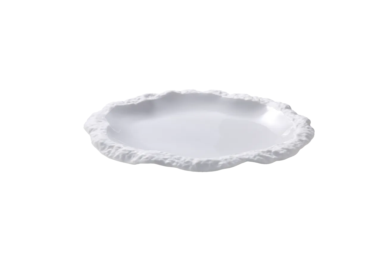 Bord Calcaire 25 cm Wit
