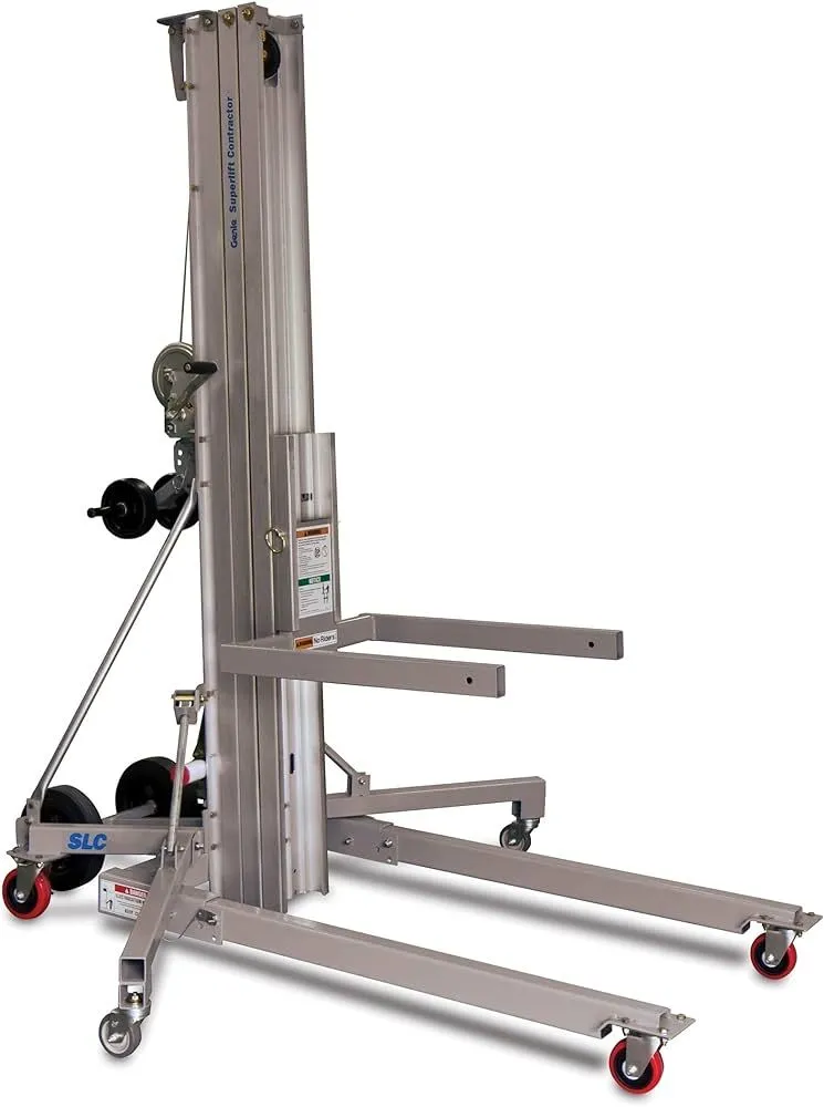 Genie SLC-24 24' Vertical Mast Lift Duct Jack Material Hoist 650lbs