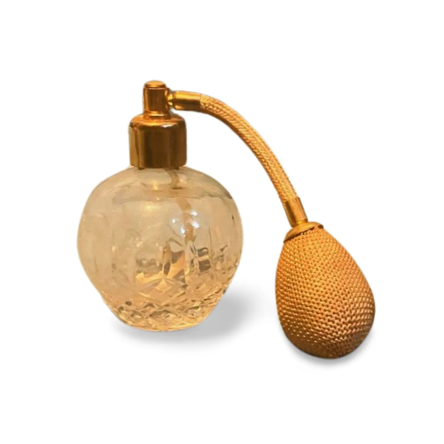 Perfume Bottle - Clear Cut Glass with Spray