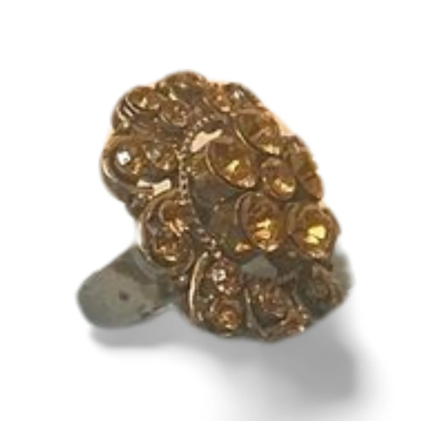 Ring - Diamanté And Yellow Crystal