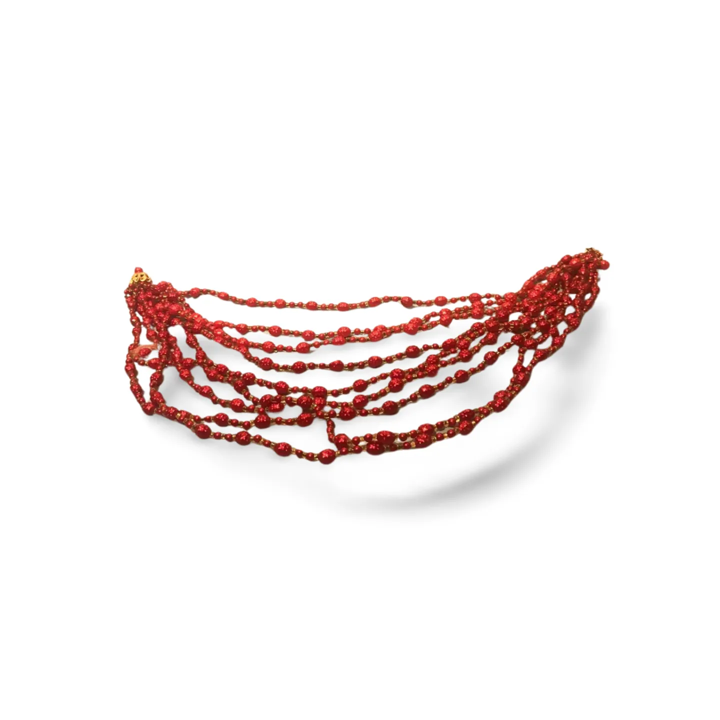 Layered Strings - Red Bead 
