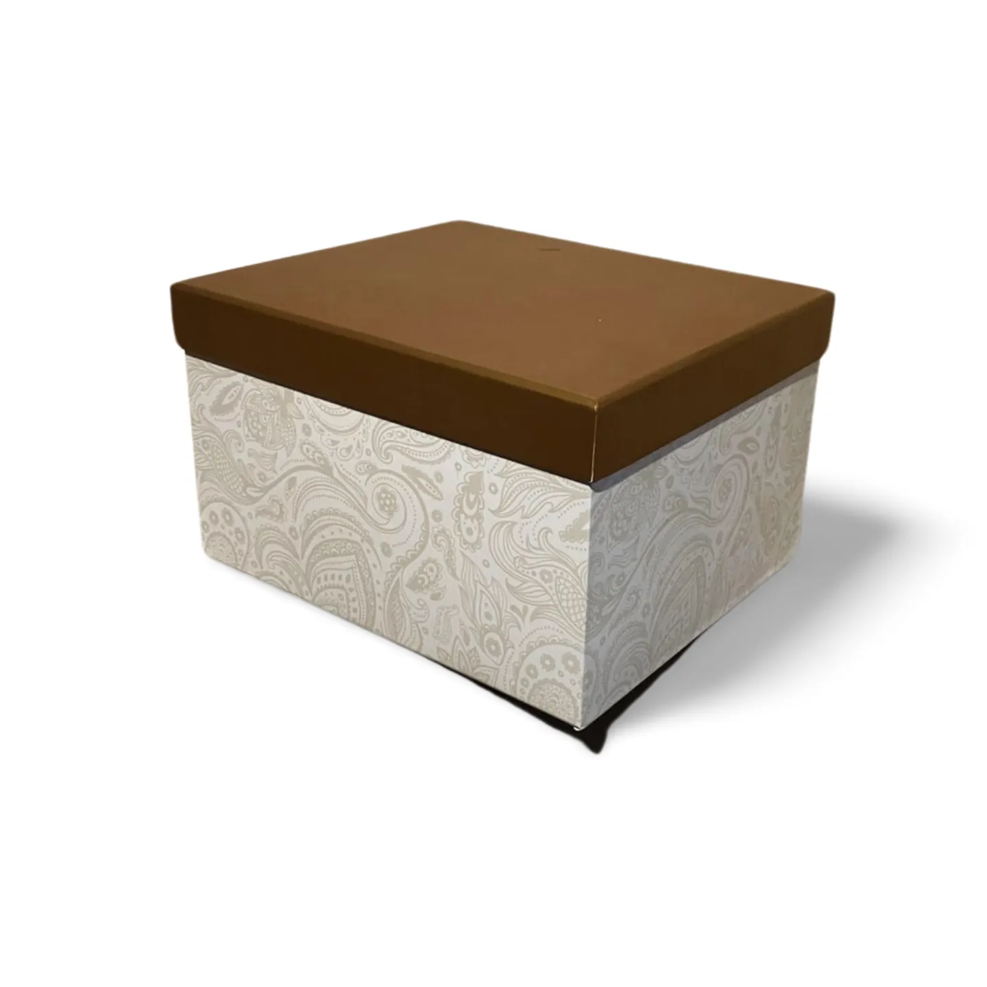 Gift Box - Large Gold and White