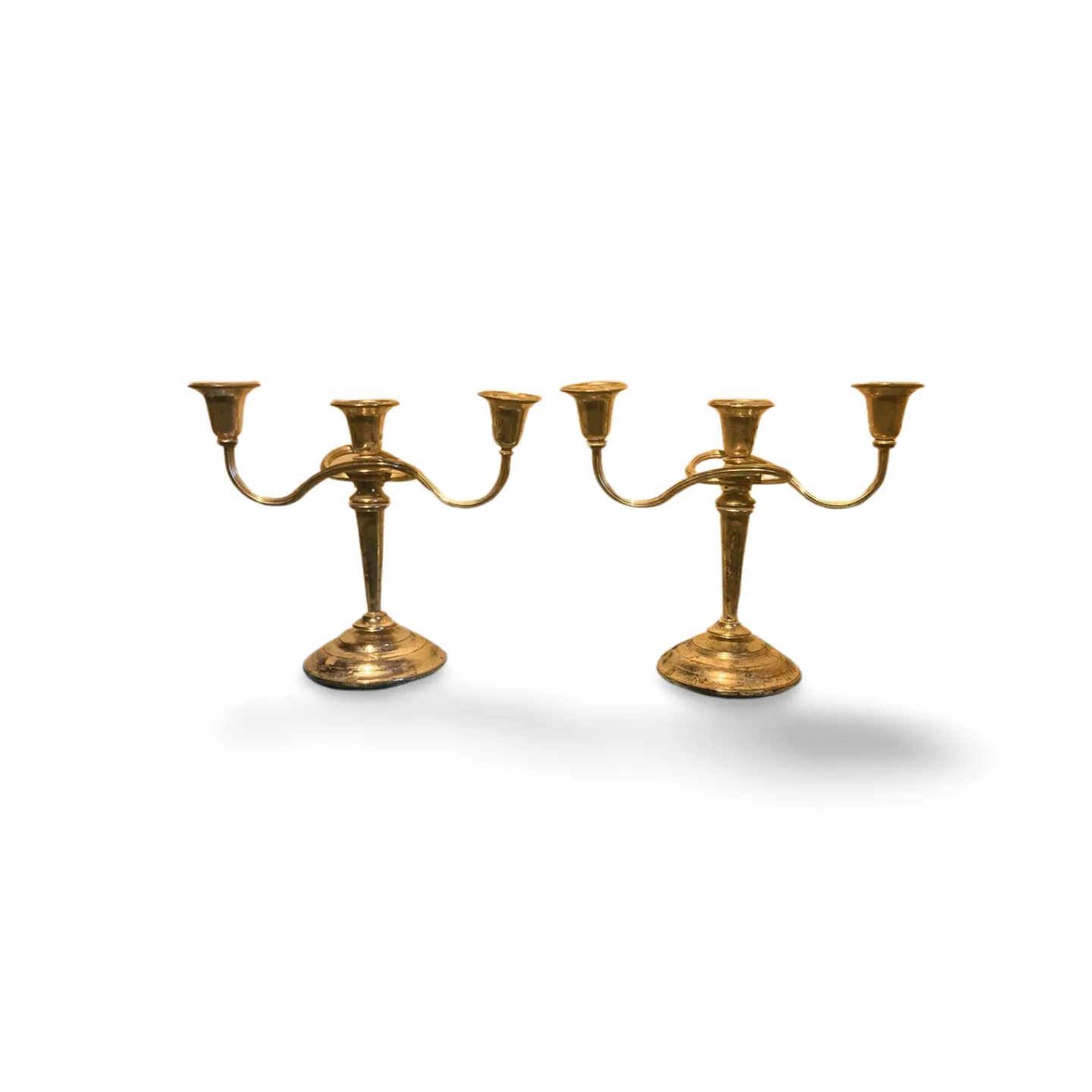 Candelabra - Silver 3 Flame Type 3 x2