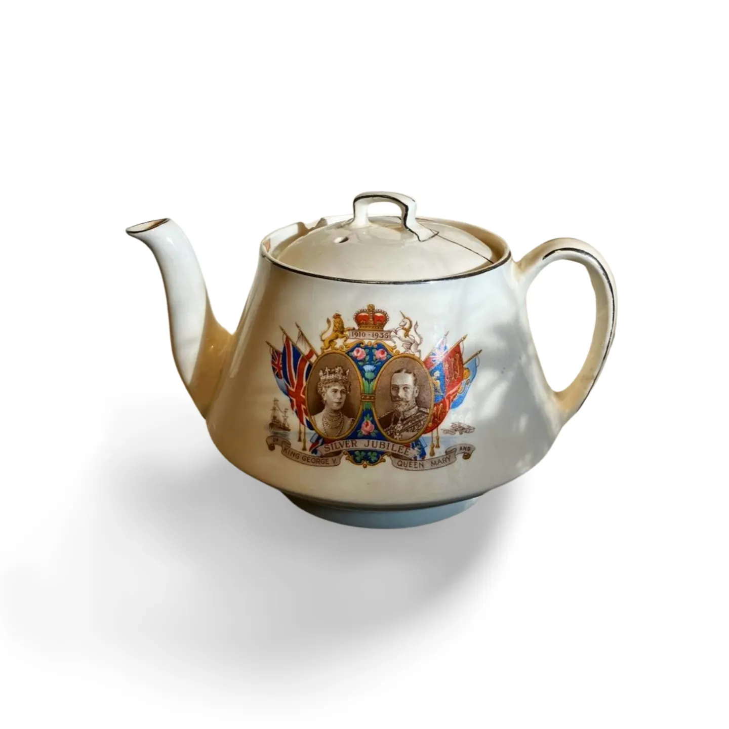 Teapot - Silver Jubilee 1935