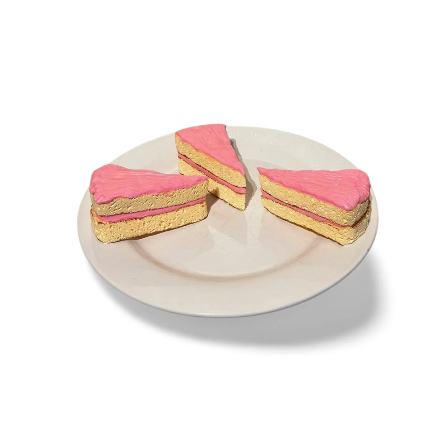 Cake - Pink Iced Slices x3