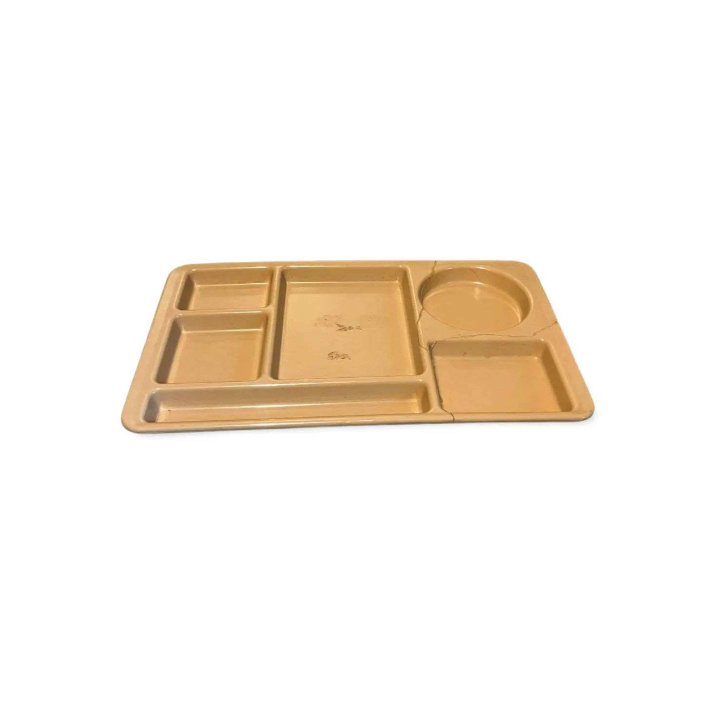 Serving / TV Dinner Tray - Melamime Beige 1970s
