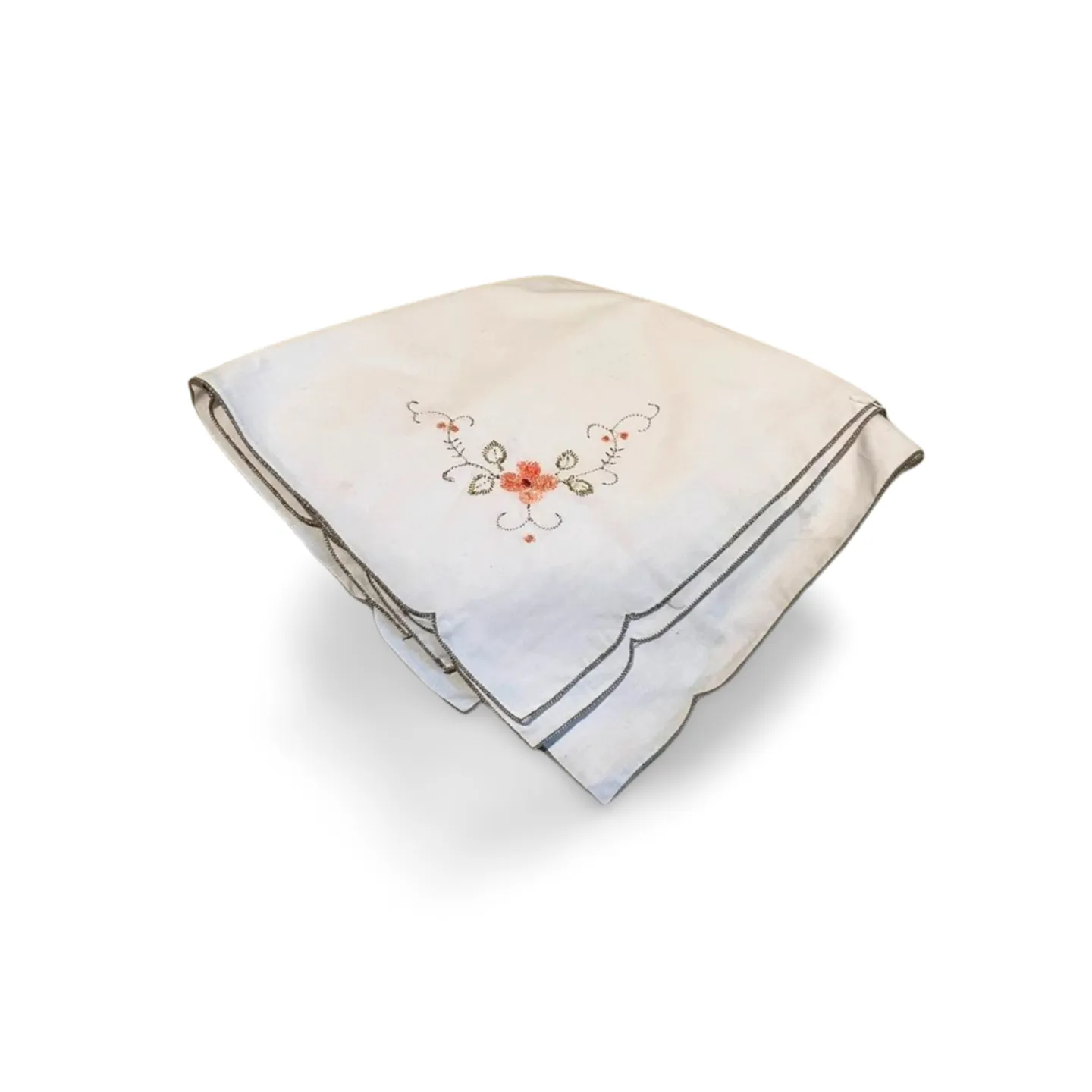 Napkin - White, Embroidered Type 1